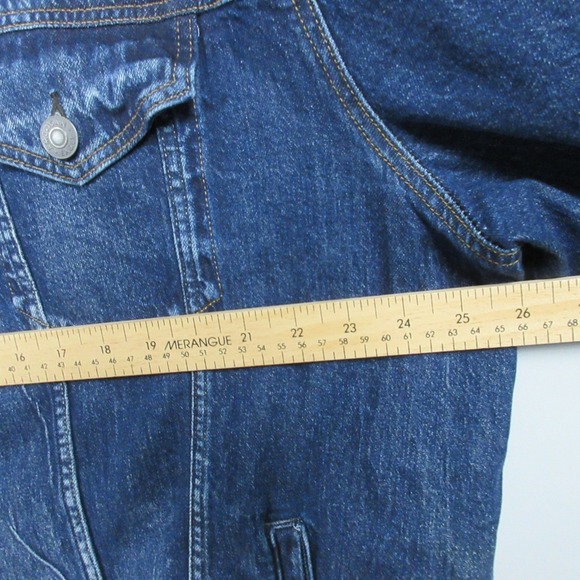 American Eagle Jean Jacket Flex Women 3XL XXXL Blue Denim Western Casual 1004 - Picture 10 of 13